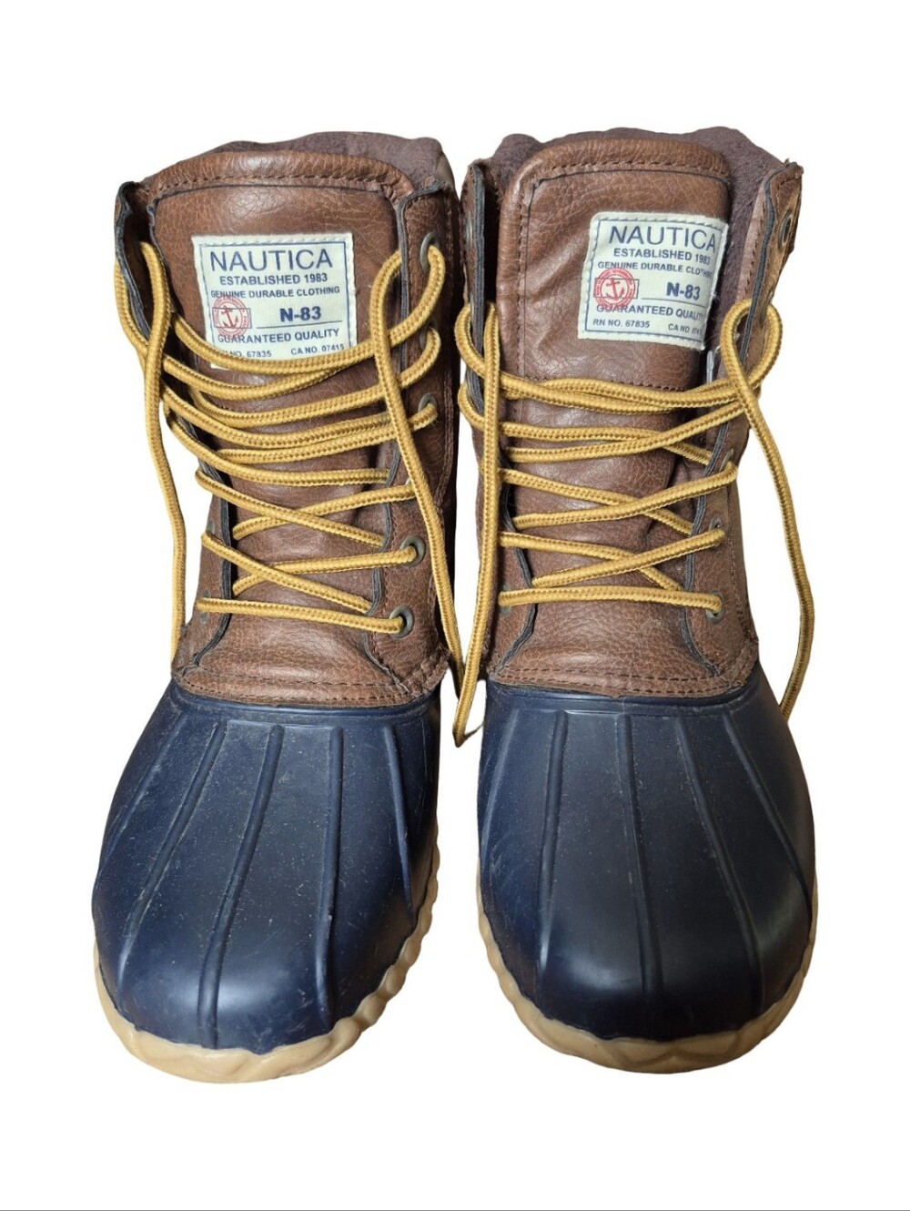 Nautica Channing Mens Duck Winter Boots Size 10